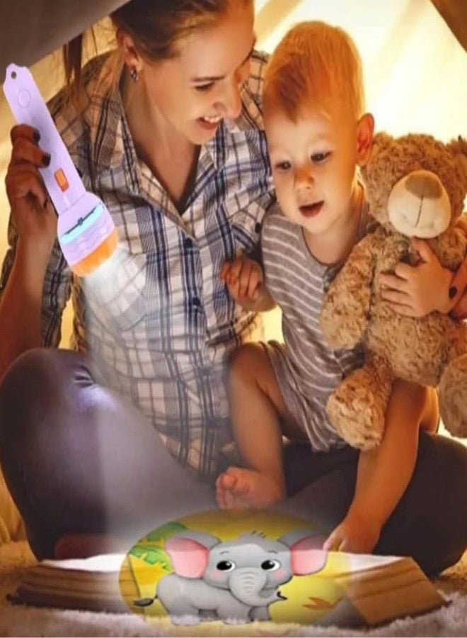 FULLFILLS Mini Projector Torch Toy with 3 Slides, 24 Patterns - Safe, ABS Material, Easy, Creative Learning & Bedtime Stories, Transform to Night Light for Ultimate Comfort - Image 5